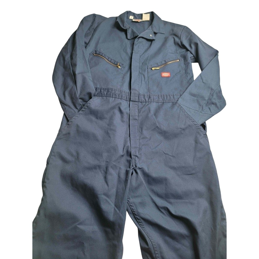 Dickies Blue Coveralls Men's Chest Size 46 Tall Workwear